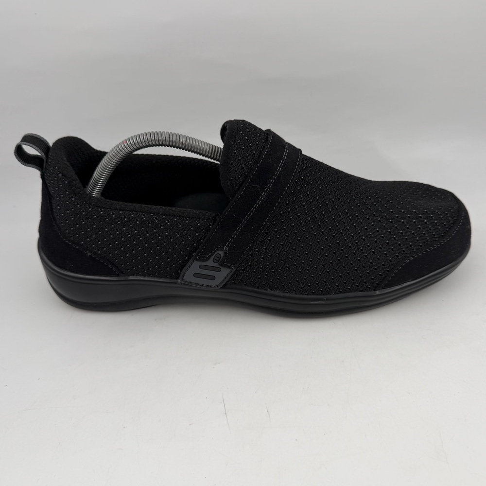 NEW! OrthoFeet Women’s 821 Quincy Stretch Walking Shoes - SZ 11.5 B -Black Strap